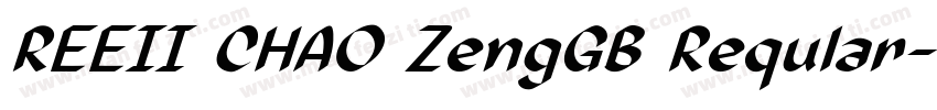REEII CHAO ZengGB Reqular字体转换